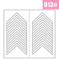 2pcs French Manicure Nail Wraps Stickers, Nail Art Form Fringe Tip Guides for DIY Nail Decoration