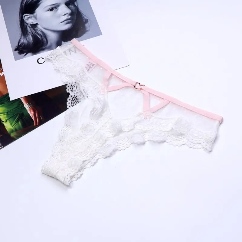 2026 Sexy Lace Panties Women Heart Low-Waist Underpant Hollow Out Thong Female Seamless Underwear  Interest Lingerie