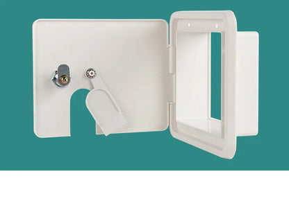 Boat Square Electric Cable Hatch Access Door & 2 Keys Electric Power Cord Cable Hatch For Marine RV Yacht Motorhome Camper