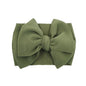 Solid Baby Headband Adjustable Big Bowknot Hair Band Oversize Turban Newborn Headwear For Baby Girls Fashion Hair Accessories