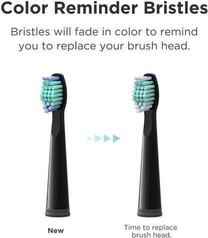 Fairywill FW507 Electric Sonic Toothbrush USB Charger Tooth 8Brush Replacement Waterproof Electronic Toothbrush with Travel Case