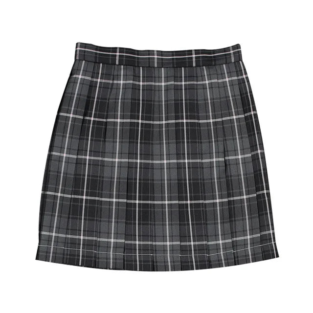 JMPRS Plaid Women Pleated Skirt Bow Knot Summer High Waist Preppy Girls Dance Mini Skirt Cute A Line Harajuku Sexy Japan Faldas