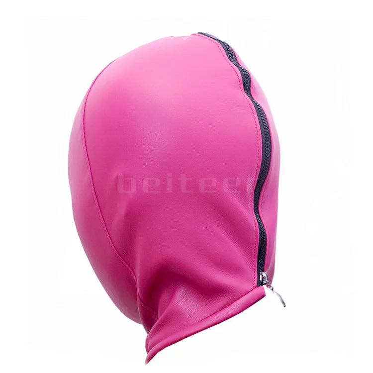 Soft PU Leather Headgear Mermaid Straitjacket Head Hood Body Harness Adjustable Leg Binder BDSM Restraint Sex Toy Slave Roleplay