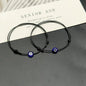 2 pcs Adjustable Lucky Black Red String Bracelets Flat Blue Evil Eye Woven Men Lucky Bracelet Women Femme New Fashion Jewelry