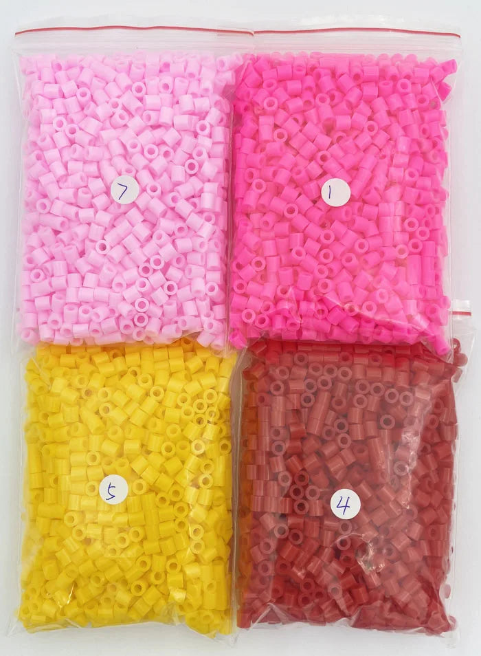 2000PCs/5MM Iron Beads Pixel Puzzle Iron Beads Mix Colors for Kids Hama Beads Perler Beads Diy High Quality Handmade Gift Toy