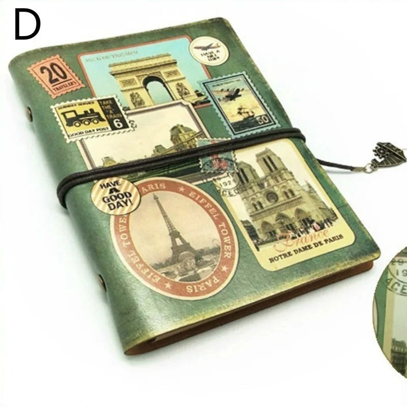 New Vintage Stationery PU Leather Notebook Creative Kraft Paper Planner Sketchbook Agenda Diary Notebooks School Writing Supply