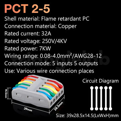Trianglelab Mini Fast Wire Cable Connectors High Quality Cable Plug Line Connector Heater Thermistor MOTOR Line Extension
