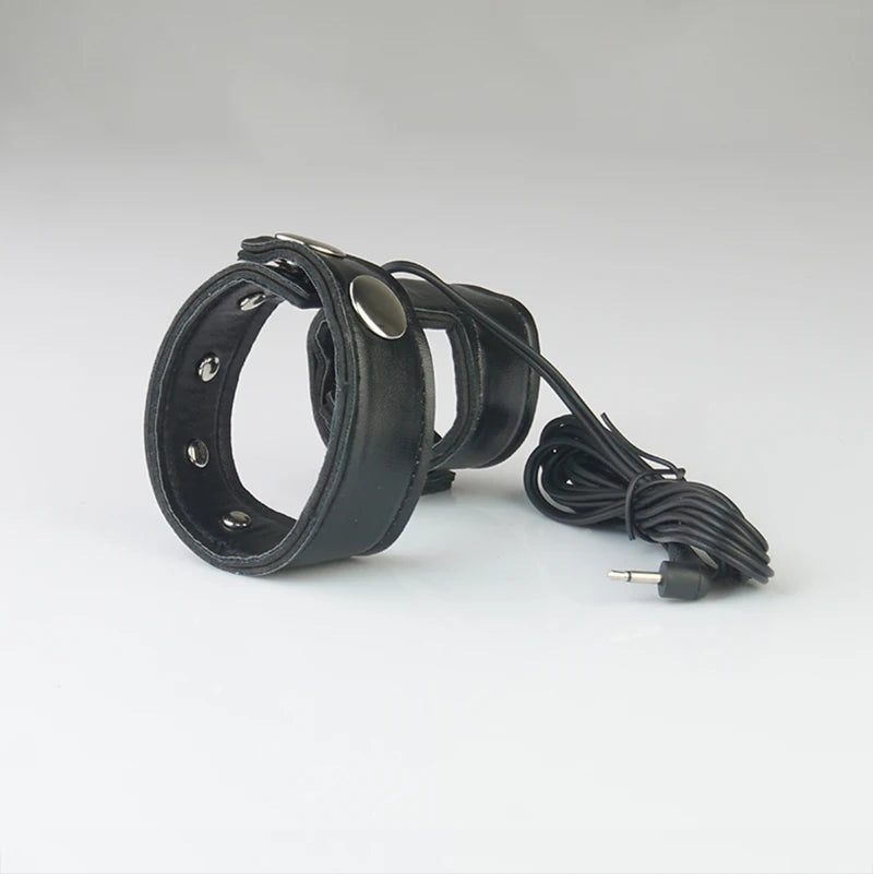 Electro Shock E-Stim Estim Kit Conductive Bands Penis Ring Extender Enlarger,Male Masturbator Cock Ring,BDSM Toys