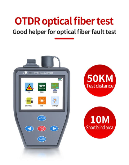 YOUYSI  4 in 1 FTTH OTDR Mini Optical Power Meter Stable light source VFL Multifunction can Test Active Fiber OTDR YYS-306N