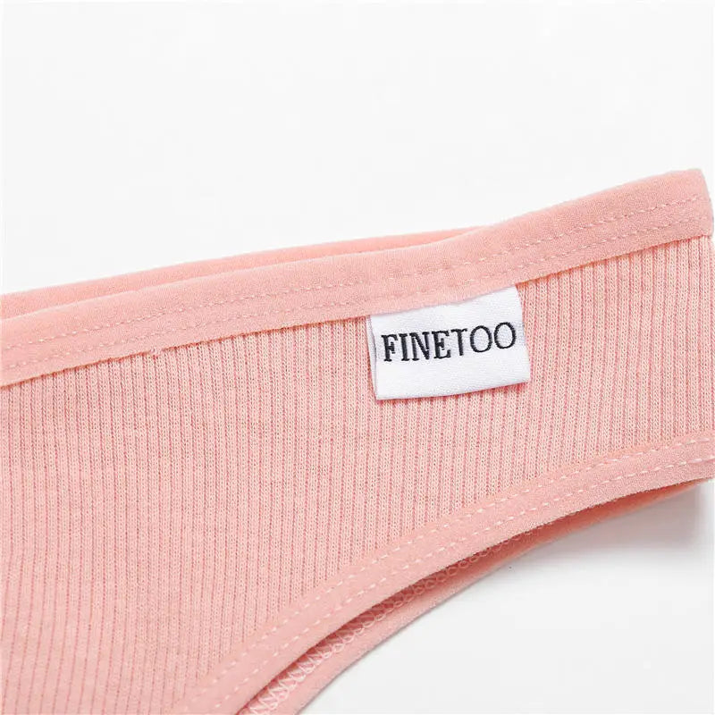 5PCS/Set Cotton Lingerie Panties Sexy Underwear Women Briefs Tangas Female Underpants Pantys Thong Panties Bikini Solid 13 Color