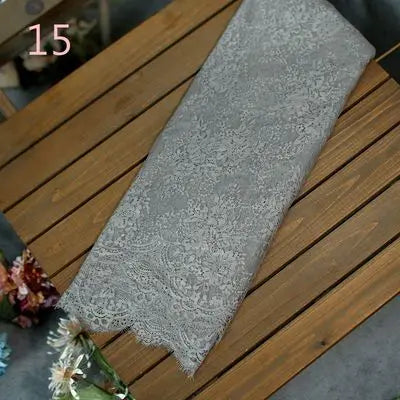 3Meter Exquisite Eyelash Lace 150CM White Lace Fabric Wedding Dress Sexy Lingerie DIY Clothes Accessory Wholesale Prices