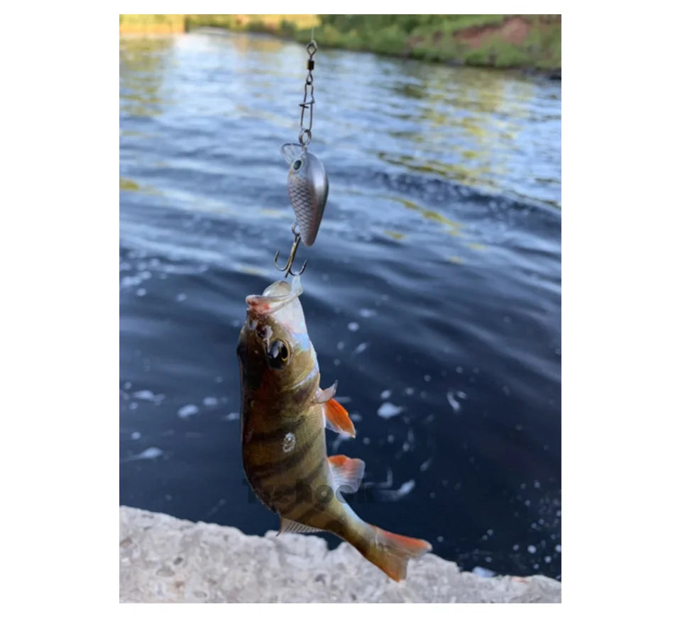 TREHOOK 5pcs 1.5g 3cm Mini Wobblers/Crankbait Fishing Lure Artificial Bait Hard Floating Wobbler for Fish Bass Fishing Tackle