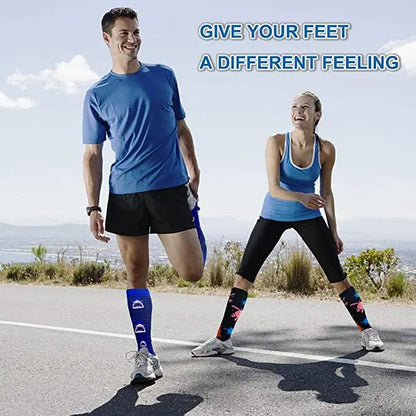 58 Style Compression Socks Medical Edema Diabetes Varicose Vein Stockings Graduated Pressure Legging Nursing Knee High Stockings