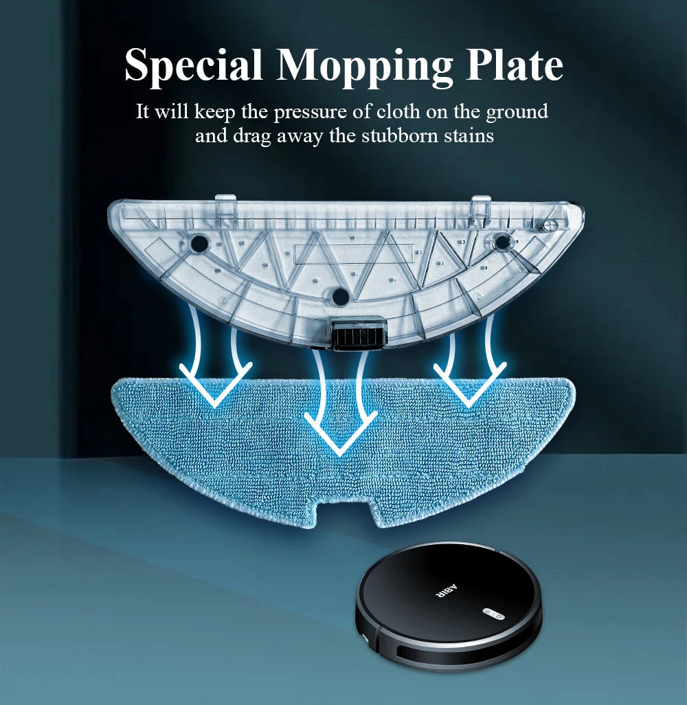 ABIR G20S Robot Vacuum Cleaner,Map Memory,6000Pa Suction,Remote Upgrade, Electric Wet Mop,WIFI APP Smart Floor Washing for Home