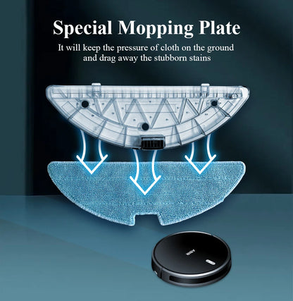 ABIR G20S Robot Vacuum Cleaner,Map Memory,6000Pa Suction,Remote Upgrade, Electric Wet Mop,WIFI APP Smart Floor Washing for Home