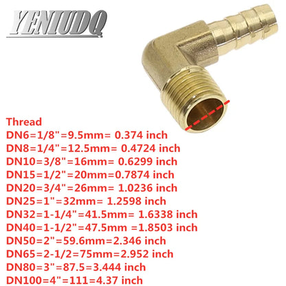Brass Hose Fitting 4mm-19mm Barb Tail 1/8" 1/4" 1/2" 3/8" BSP Female Thread Copper Connector Joint Coupler Adapter