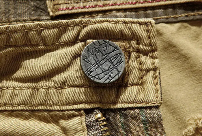 2025 Summer New High Quality Cargo Shorts Men Casual Workout Military Men's Shorts Multi Pocket Knee Length Short Pants