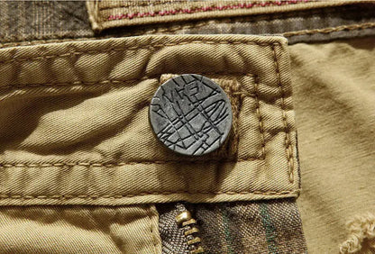 2025 Summer New High Quality Cargo Shorts Men Casual Workout Military Men's Shorts Multi Pocket Knee Length Short Pants