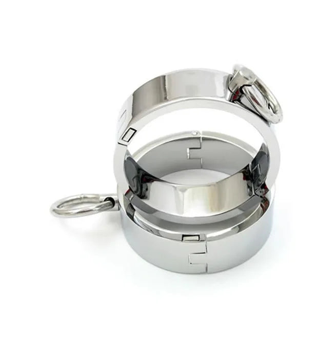 Metal Steel Ankle Wrist Cuff Handcuffs Restraints Slave BDSM Bondage Intimate Adult Game Sex Shop for Couples Sex Products