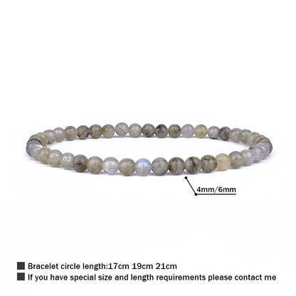 4mm 6mm Mini Energy Charm Bracelet Natural Stone Beads Yoga Healing Bracelet Jewelry for Women Men Best Friend Gift Dropshipping