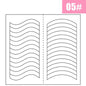 2pcs French Manicure Nail Wraps Stickers, Nail Art Form Fringe Tip Guides for DIY Nail Decoration