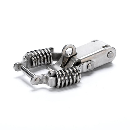 KAK Cabinet Boxes Spring Loaded Latch Catch Toggle Hasp Mild Steel Hasp For Sliding Door Simple Window Hardware Tool Box Lock