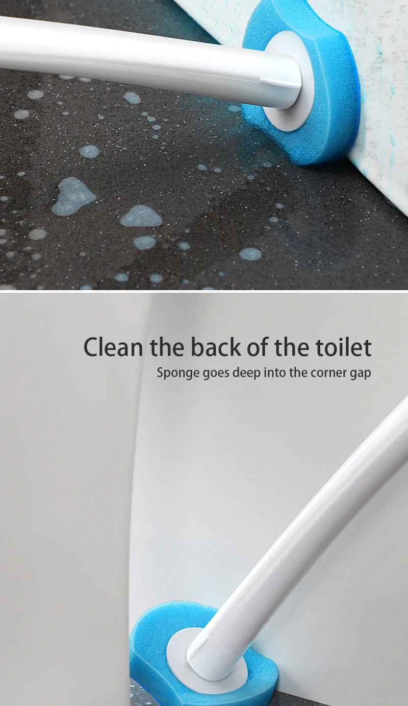 Disposable Toilet Brush Without Dead Angle Cleaning Tools Household Long Handle Cleaner Brush Bathroom Accessories For Toilet