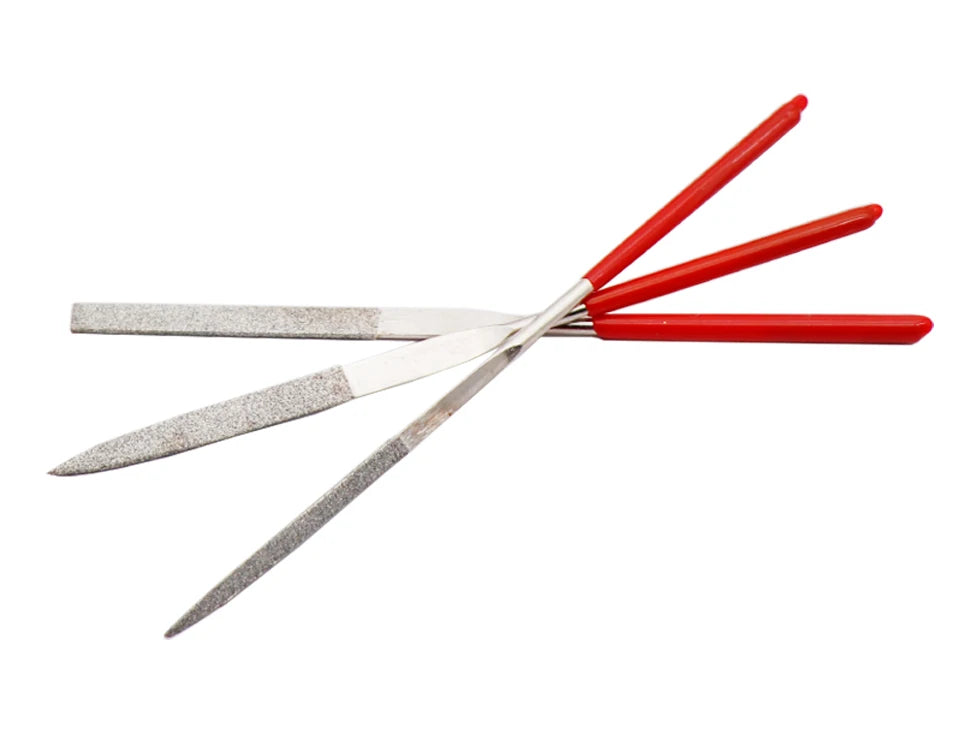 140mm 10PCS Diamond Mini Needle File Set Hand Tools for Ceramic Glass Gem Stone Hobbies and Crafts 3D Print Model Polish