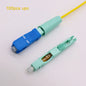 50/100/200/400pcs SC APC UPC Fiber Optic Fast Connector SM Single-Mode Optical Quick Connector FTTH Tool SC Adapter Freeshipping