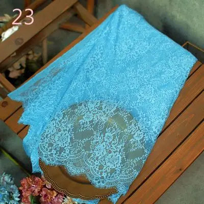3Meter Exquisite Eyelash Lace 150CM White Lace Fabric Wedding Dress Sexy Lingerie DIY Clothes Accessory Wholesale Prices