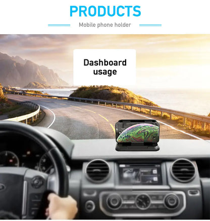 Car Phone Holder Mount Universal Dashboard Phone Holder for Car Anti-Slip Silicone Suction Pad Adjustable Smartphone Support