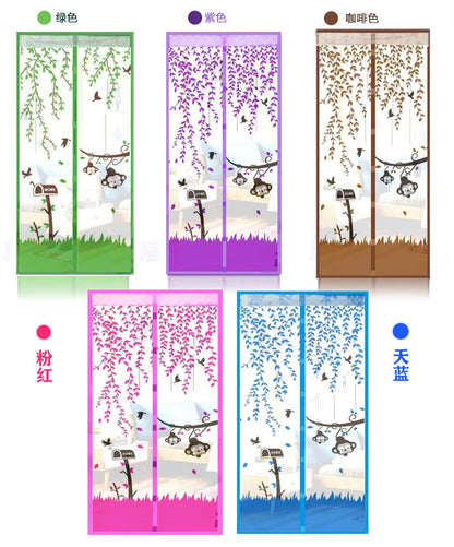 Mesh Door Curtain Magnetic Curtains Hands-free Anti Mosquito Insect Fly Bug Curtain Net Automatic Closing Window Screen Kitchen