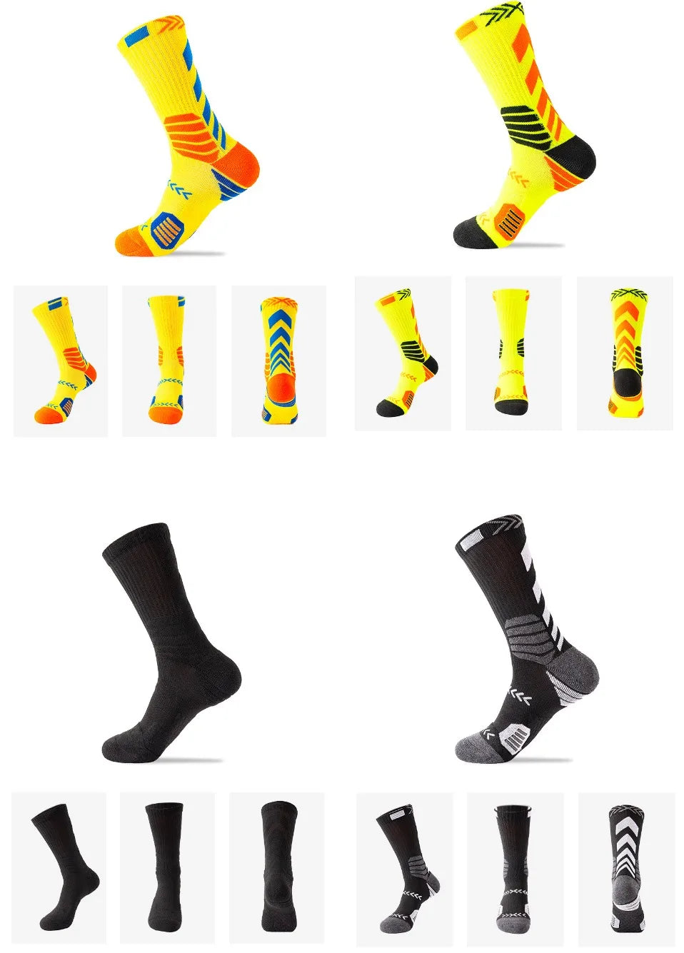 Elite Sport Cycling Basketball Socks Compression Running Man Black Trend Breathable Long Hiking Damping Athletic Professional