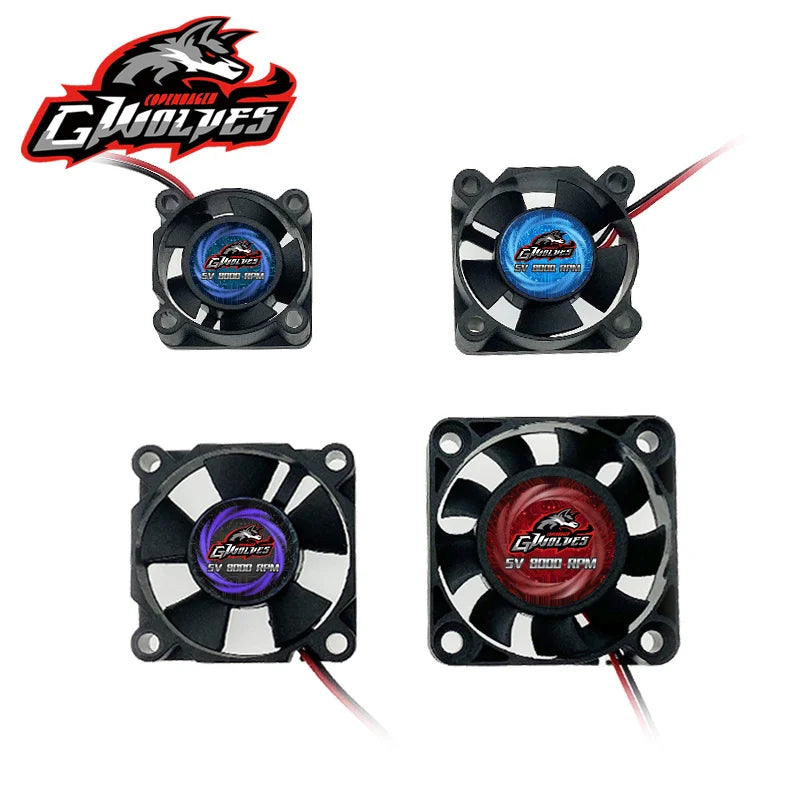 RC fan 25/30/35/40/50mm 8000RPM 5V-7V DC High wind cool Motor ESC fan heat sink 30/60/120/150A ESC 36/42mm motor futaba plug