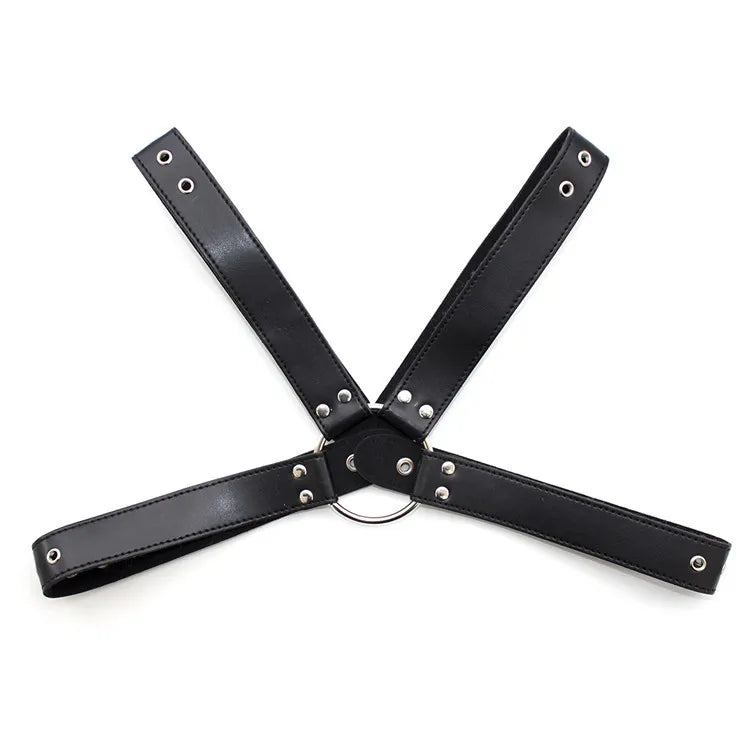 Fetish Men Leather Arm Harness Belt BDSM Gay Body Bondage Sex Lingerie Arm Harness Strap Sexual Gay Clothes for Stage Rave Club