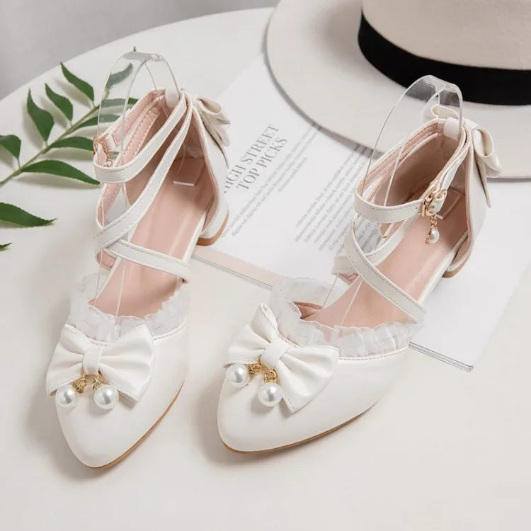 7-15 Years Old Girls High Heels Shoes Pink White Princess Girls Dress Shoes Summer Girls Party Shoes  X#12/10D50