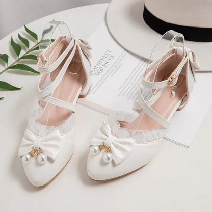 7-15 Years Old Girls High Heels Shoes Pink White Princess Girls Dress Shoes Summer Girls Party Shoes  X#12/10D50