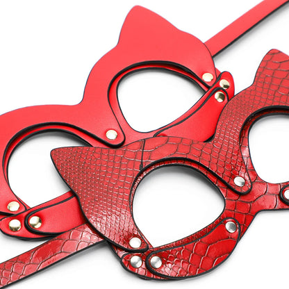 BLACKWOLF Leather Bondage Mask BDSM Harness Eye Mask Fetish Fun Sex Toys Owl Mask Cosplay Costume Halloween Party Half Face Mask