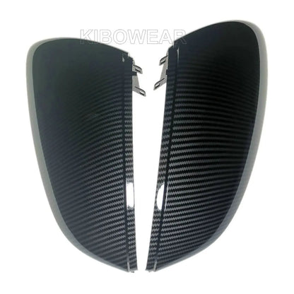 Pair Side Mirror Covers Caps for Audi A3 S3 8Y RS3 2025 2021 2022 Carbon /Black Auto replace housing case LHD