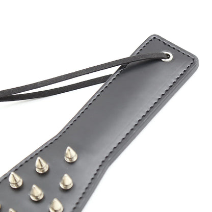 Leather Palm Clap Rivets Spanking Paddle whips Fetish Slave Bdsm Spank Flogger Fantasy Sexy Whip Gear Adult Game Cosplay