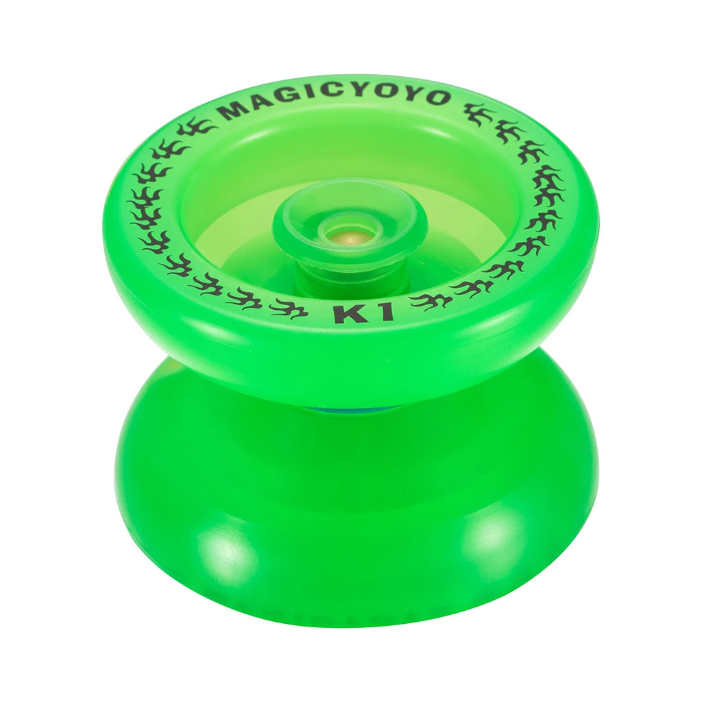 MAGICYOYO K1 Plastic Yoyo Ball Green Yoyo Dark Glow Fluorescent Yoyo Ball for Beginner Player Toys