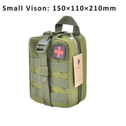 TACTIFANS First Aid Pouch Patch Bag Molle Hook and Loop Amphibious Tactical Medical kit EMT Emergency EDC Rip-Away Survival IFAK