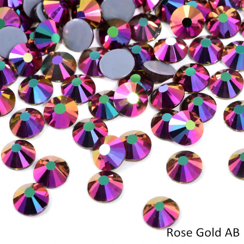 Oleeya стразы Better DMC Hotfix Rhinestone Iron On Strass High Quality Flatback Glass Crystal AB For DIY Wedding Y2792