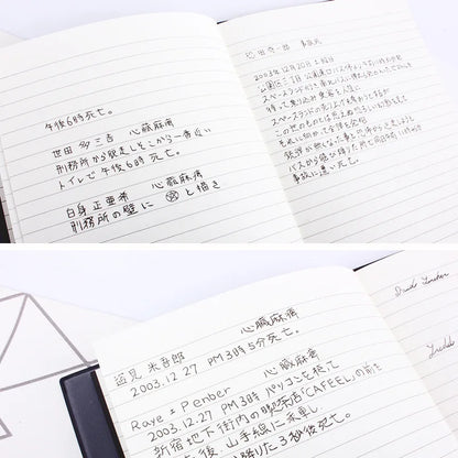 A5 Anime Death Note Notebook Set Leather Journal and Necklace Feather Pen Animation Art Writing Journal Death Note Notepad