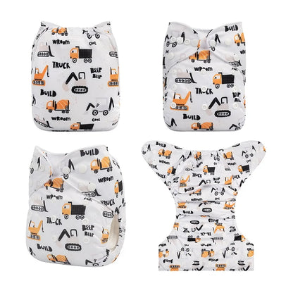 U Pick ALVABABY Digital Position Cloth Diapers Baby Reusable Modern Cloth Nappy for Baby with 1pc Microfiber Insert