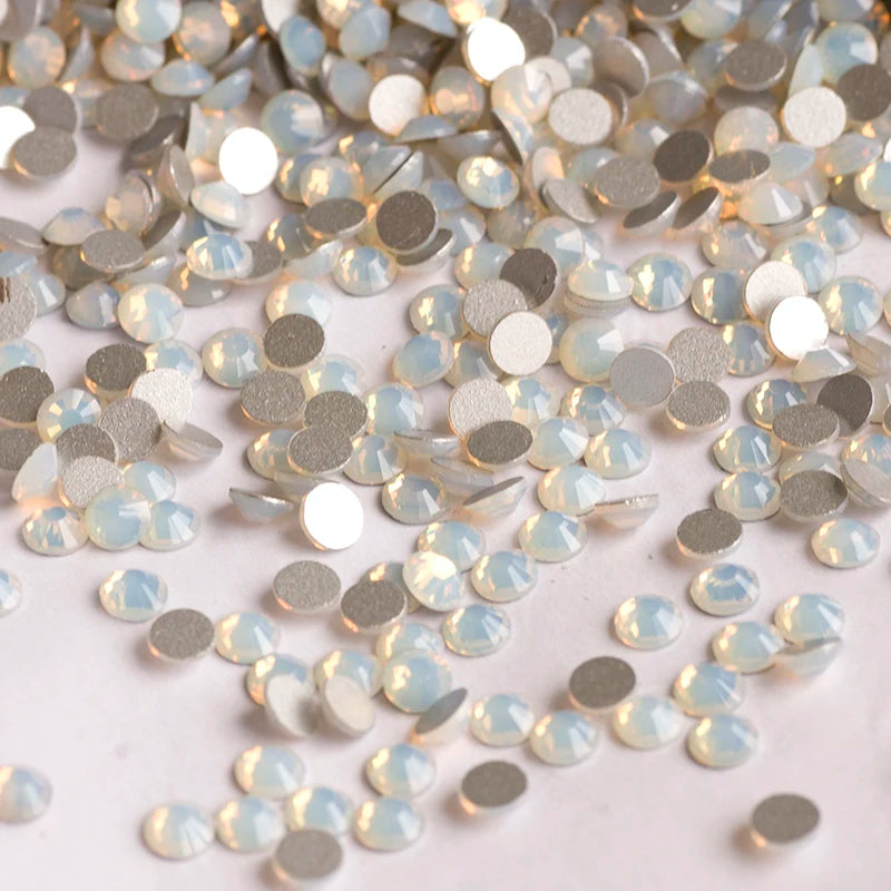 YANRUO 2058NoHF All Color SS16-SS30 Non Hot Fix Sewing Rhinestones Glass Crystal 3D Nail Art Rhinestones For Dress Clothes