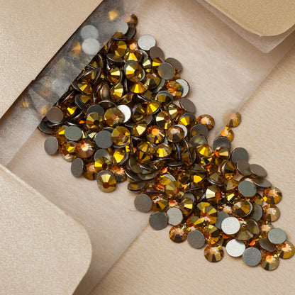 YANRUO 2058NoHF All Color SS16-SS30 Non Hot Fix Sewing Rhinestones Glass Crystal 3D Nail Art Rhinestones For Dress Clothes