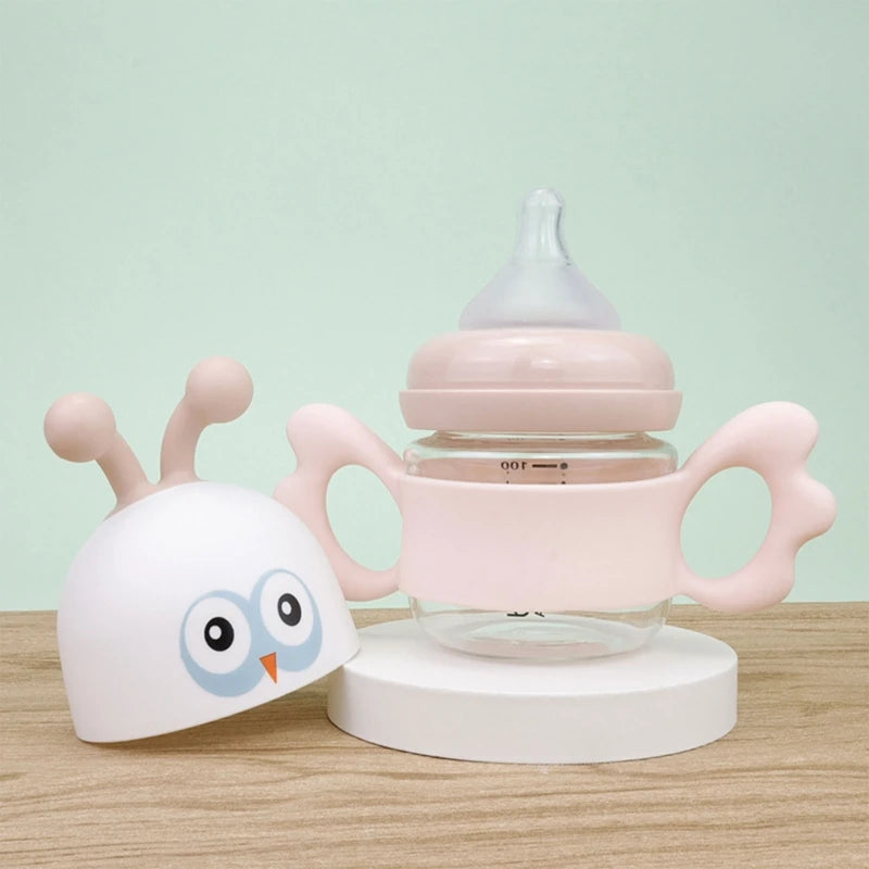Classic Feeding Bottle Handles Soft Compatible Silicone Baby Nursing Bottles Handles Easy to Carry Handles for Hegen Bottle Size