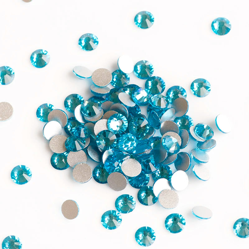 YANRUO 2058NoHF All Color SS16-SS30 Non Hot Fix Sewing Rhinestones Glass Crystal 3D Nail Art Rhinestones For Dress Clothes