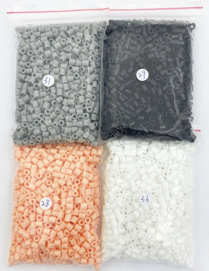 2000PCs/5MM Iron Beads Pixel Puzzle Iron Beads Mix Colors for Kids Hama Beads Perler Beads Diy High Quality Handmade Gift Toy